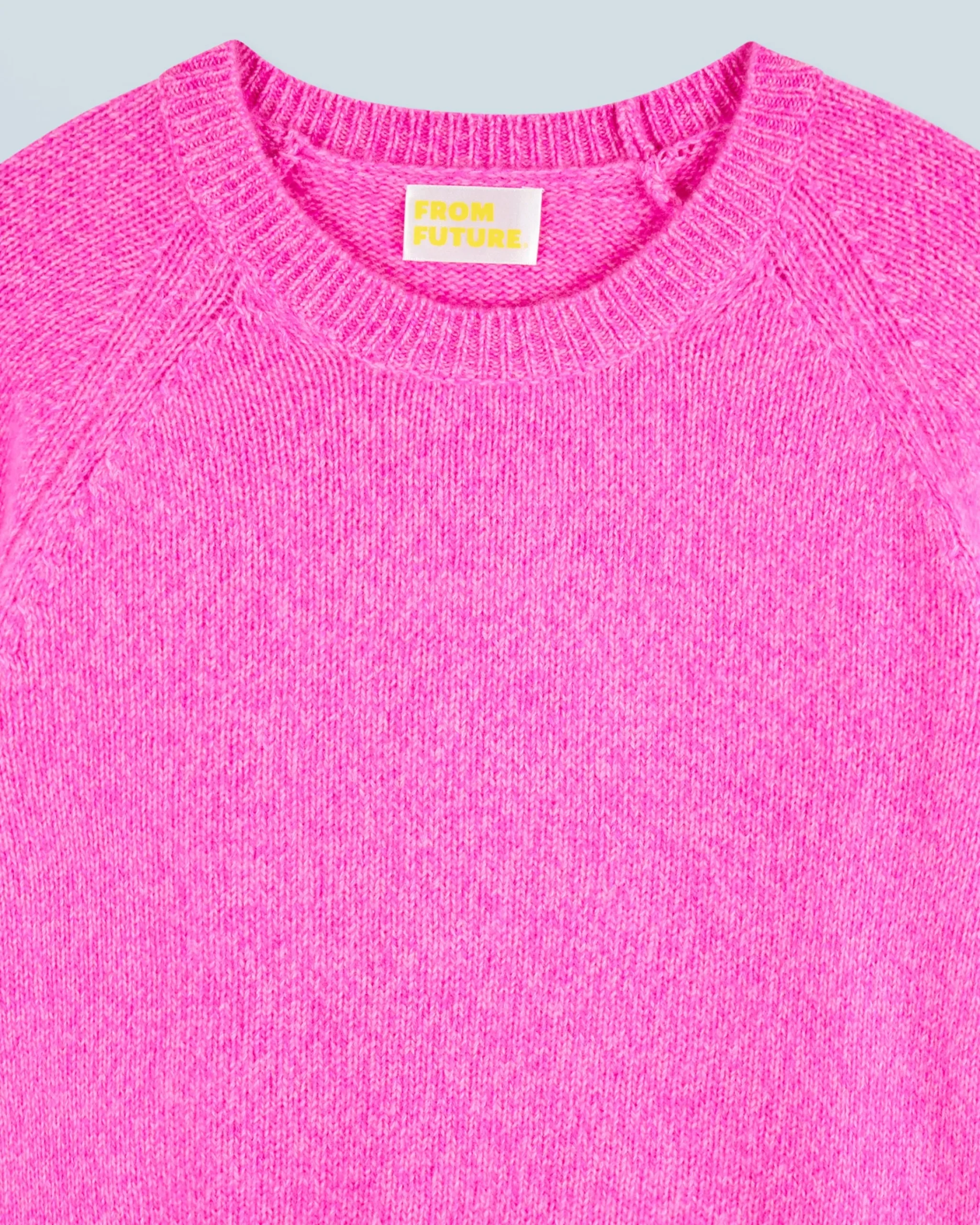 FROM FUTURE Maglione Scollo tondo Raglan BrightPinkMou Cheap