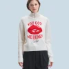 FROM FUTURE Maglione Scollo tondo Red Lips Ecrù Store