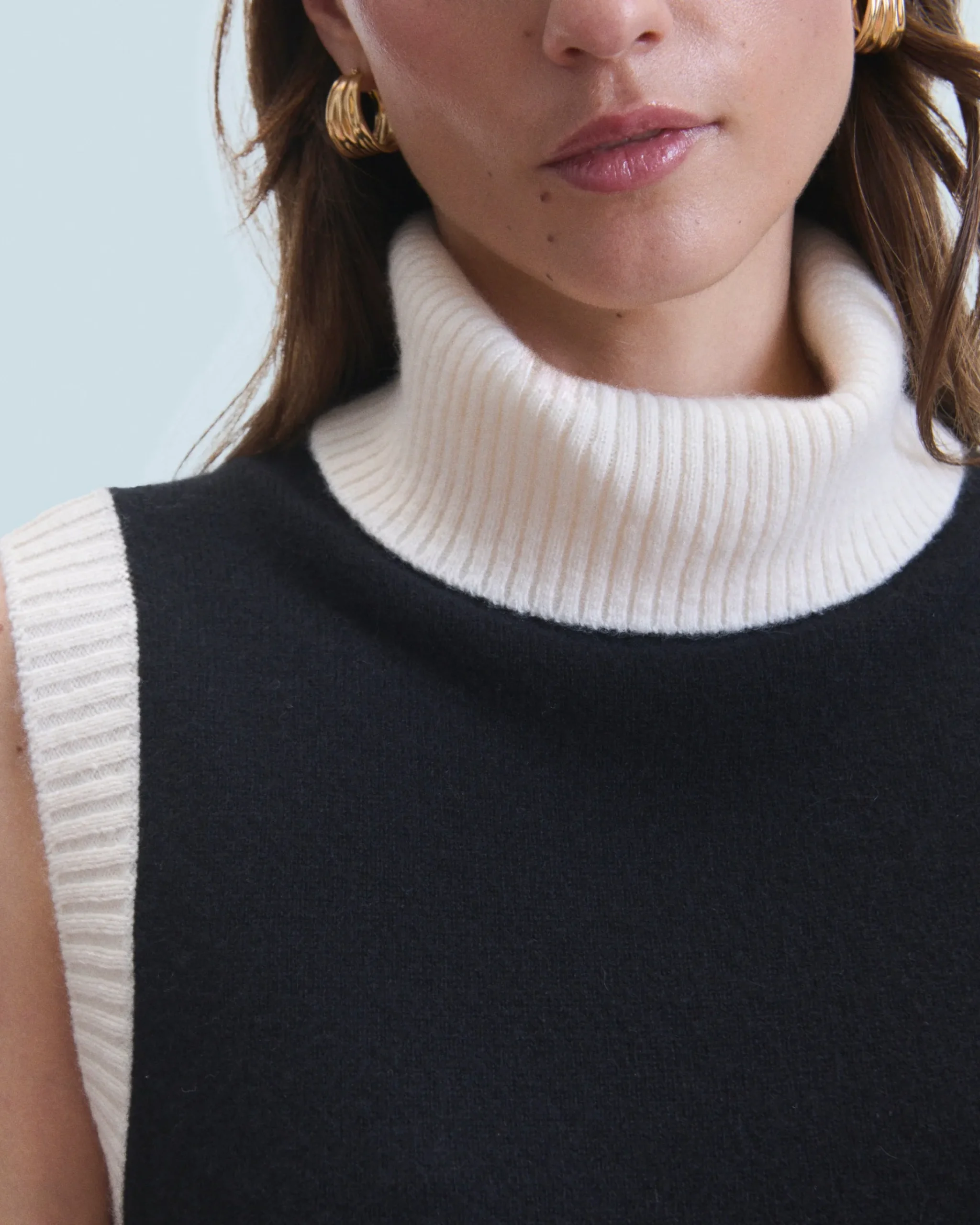 FROM FUTURE Maglione Senza maniche Nero New