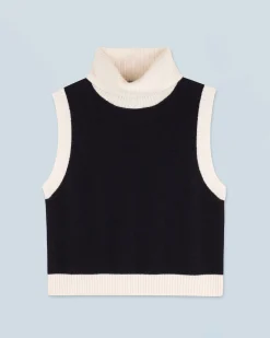 FROM FUTURE Maglione Senza maniche Nero New
