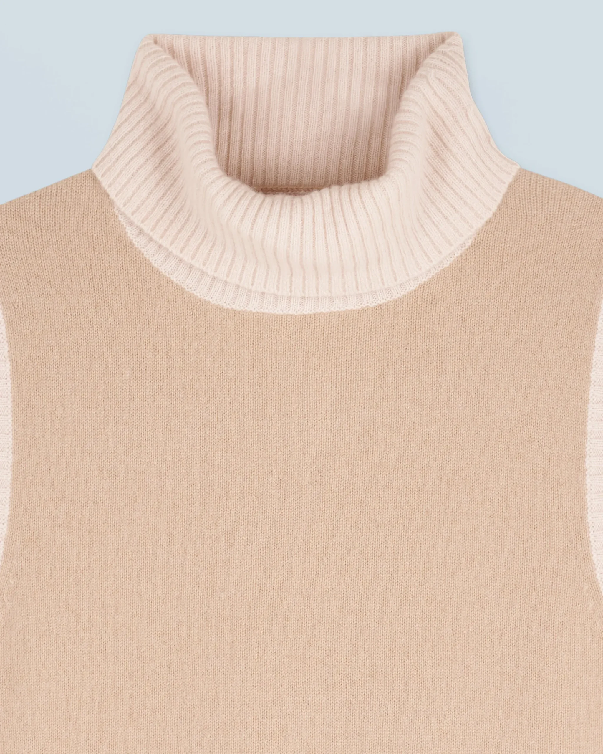 FROM FUTURE Maglione Senza maniche Beige New