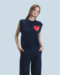 FROM FUTURE Maglione Senza maniche Cuore Leggero MarinaMilitare Discount