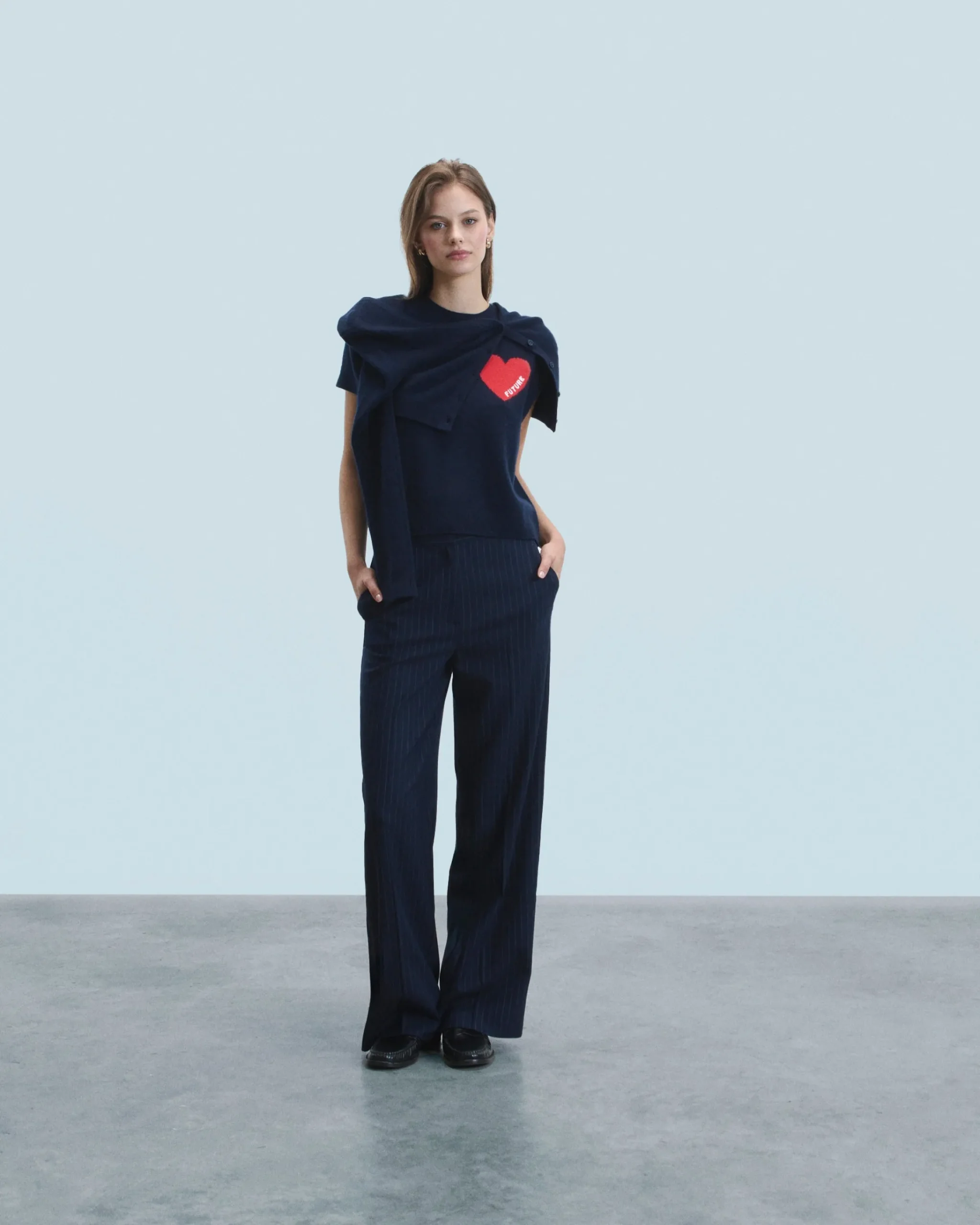 FROM FUTURE Maglione Senza maniche Cuore Leggero MarinaMilitare Discount