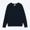 FROM FUTURE Maglioni Scollo a V Oversize Light Nero Flash Sale