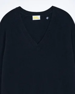 FROM FUTURE Maglioni Scollo a V Oversize Light Nero Flash Sale