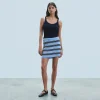 FROM FUTURE Minigonna a Righe FairyBlue Best Sale