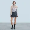 FROM FUTURE Minigonna Tailoring GrayStripes Cheap