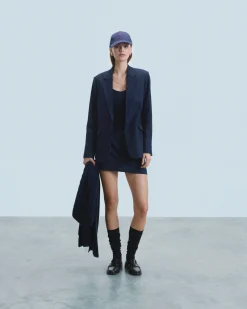 FROM FUTURE Minigonna Tailoring NavyStripes Sale