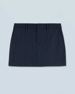FROM FUTURE Minigonna Tailoring NavyStripes Sale