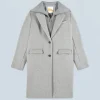 FROM FUTURE Outerwear Cappotto GrisChinéClair Hot