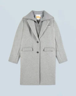 FROM FUTURE Outerwear Cappotto GrisChinéClair Hot
