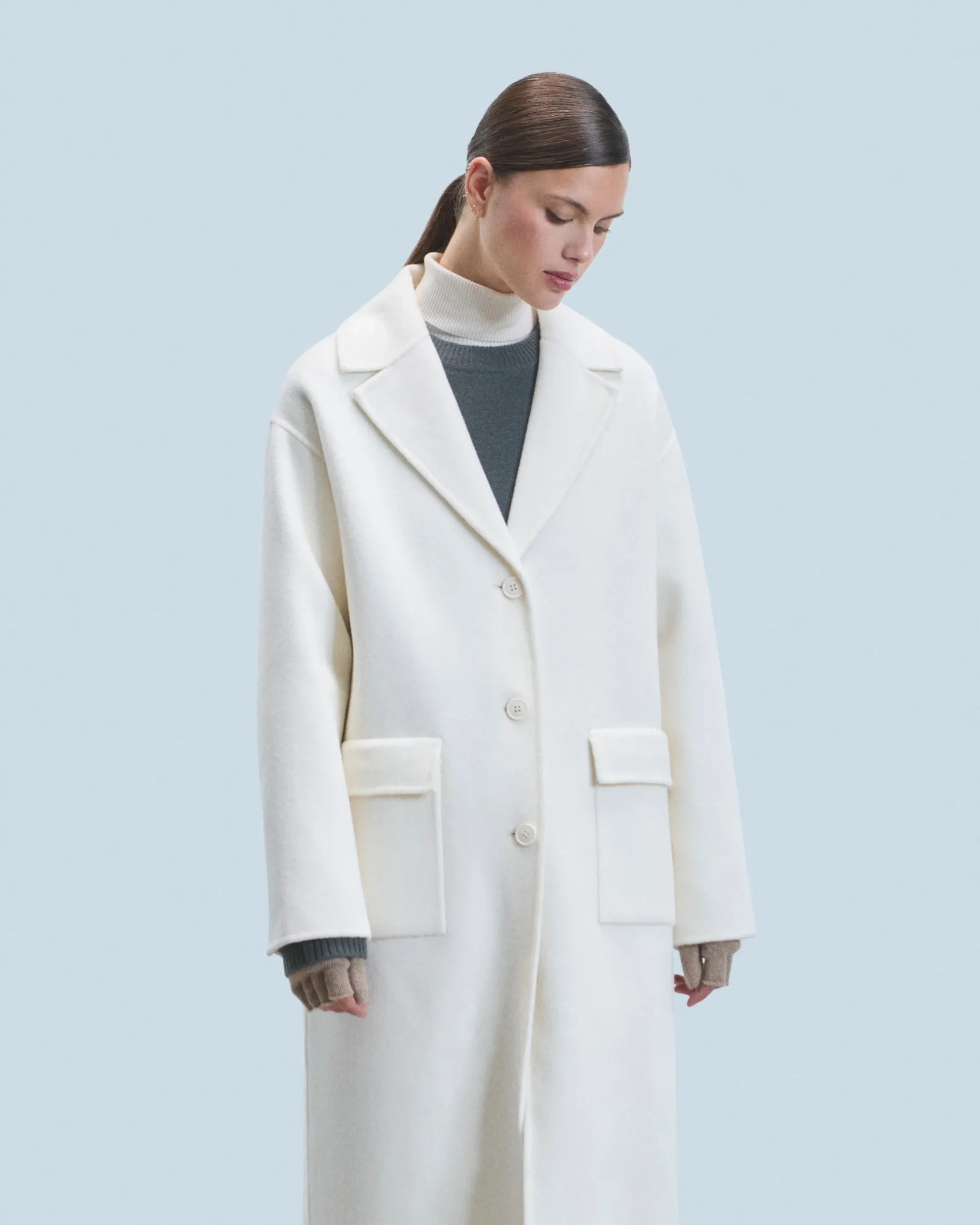 FROM FUTURE Outerwear Cappotto con Tasche Ecrù Best Sale