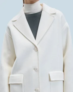 FROM FUTURE Outerwear Cappotto con Tasche Ecrù Best Sale