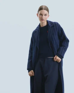 FROM FUTURE Outerwear Cappotto con Tasche NavyStripes Outlet