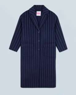 FROM FUTURE Outerwear Cappotto con Tasche NavyStripes Outlet