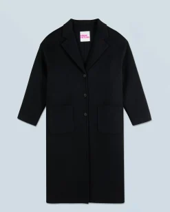 FROM FUTURE Outerwear Cappotto Lungo Double face Nero Outlet