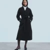 FROM FUTURE Outerwear Cappotto Vestaglia Nero Fashion
