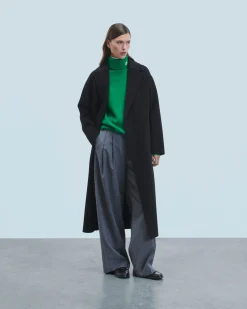 FROM FUTURE Outerwear Cappotto Vestaglia Nero Fashion