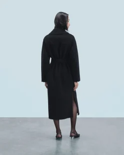 FROM FUTURE Outerwear Cappotto Vestaglia Nero Fashion