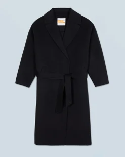 FROM FUTURE Outerwear Cappotto Vestaglia Nero Fashion