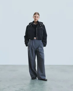 FROM FUTURE Outerwear Giacca Nero Cheap