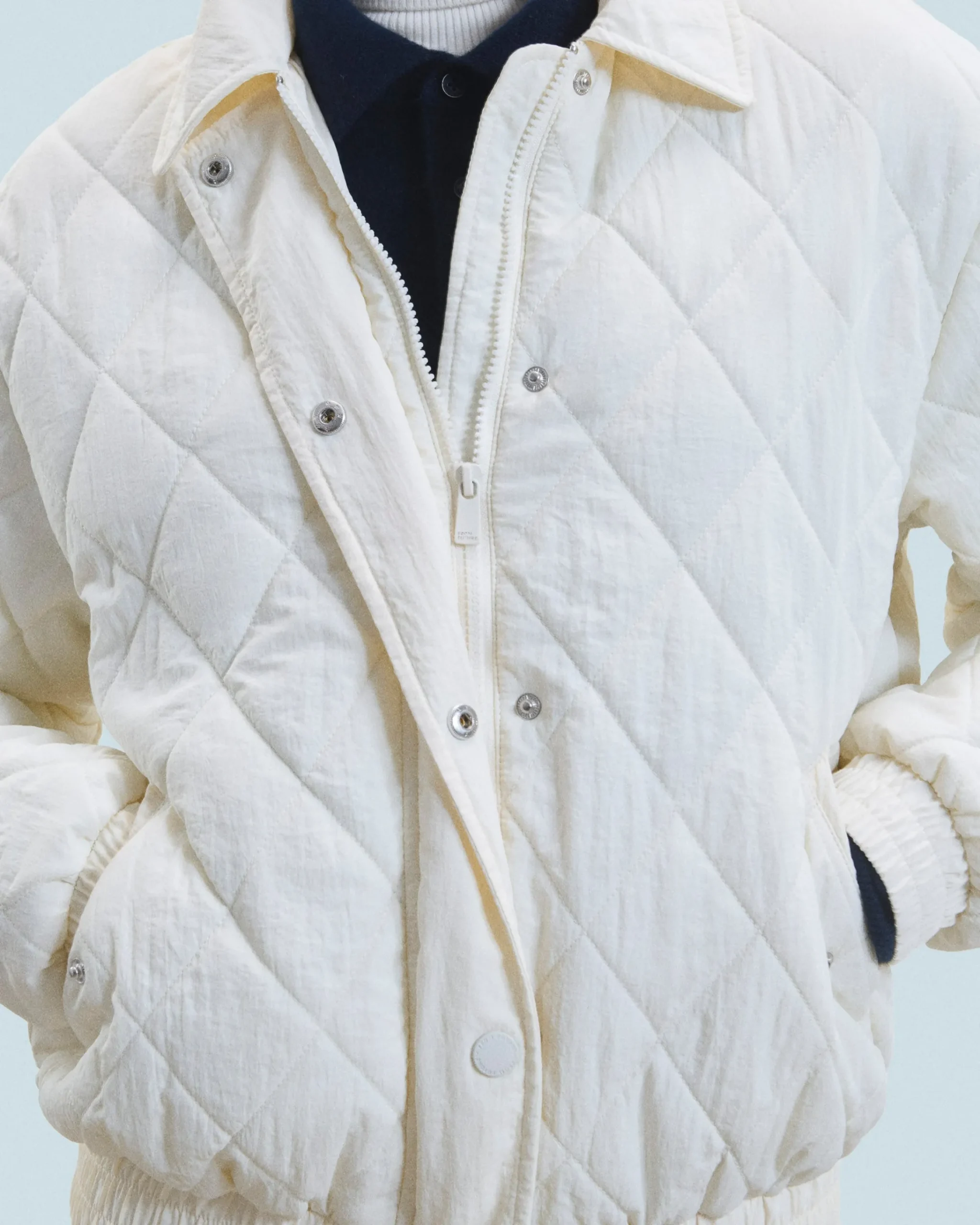 FROM FUTURE Outerwear Giacca Bomber Trapuntata Sabbiadeldeserto Cheap