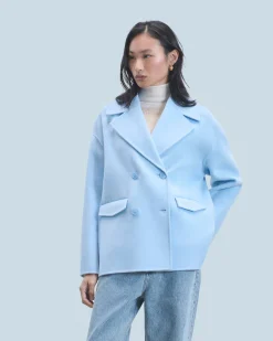 FROM FUTURE Outerwear Giacca Caban BabyBlue Online