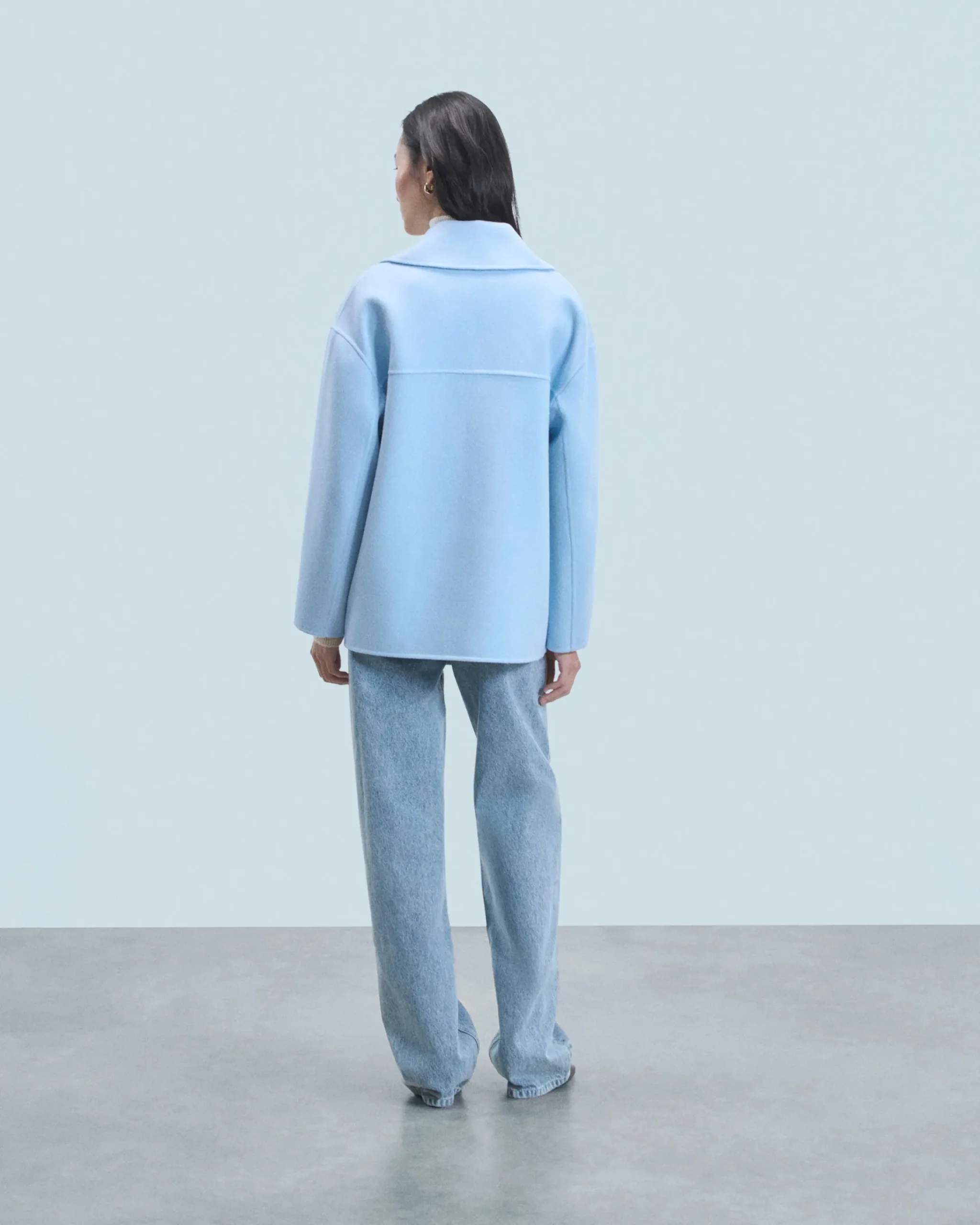 FROM FUTURE Outerwear Giacca Caban BabyBlue Online