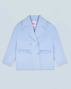 FROM FUTURE Outerwear Giacca Caban BabyBlue Online