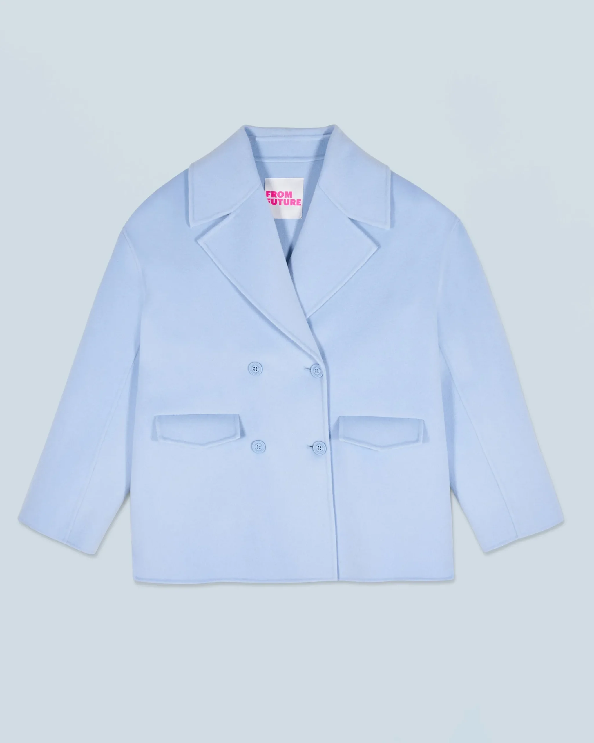 FROM FUTURE Outerwear Giacca Caban BabyBlue Online
