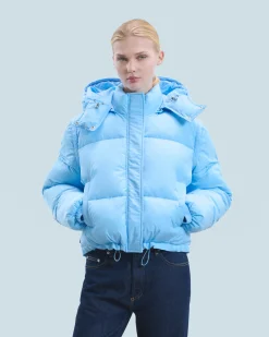FROM FUTURE Outerwear Piumino Crackle BabyBlue Online