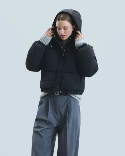 FROM FUTURE Outerwear Piumino Crackle Nero Discount