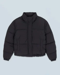 FROM FUTURE Outerwear Piumino Crackle Nero Discount