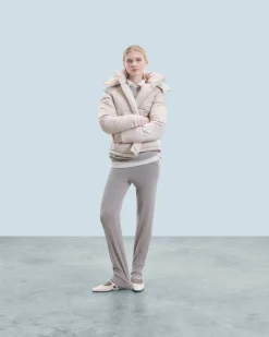 FROM FUTURE Outerwear Piumino Fodera in cashmere Sabbiadeldeserto Sale