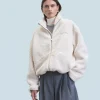 FROM FUTURE Outewear Giacca Sherpa Ecrù Best Sale