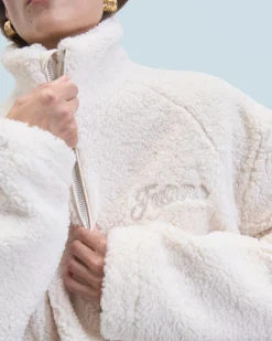 FROM FUTURE Outewear Giacca Sherpa Ecrù Best Sale