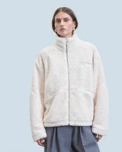 FROM FUTURE Outewear Giacca Sherpa Ecrù Best Sale