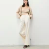 FROM FUTURE Pantaloni Larghi Ecrù Clearance