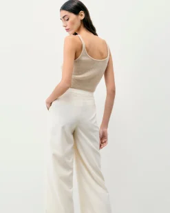 FROM FUTURE Pantaloni Larghi Ecrù Clearance