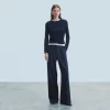 FROM FUTURE Pantaloni Larghi Tailoring NavyStripes Online