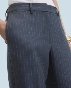 FROM FUTURE Pantaloni Larghi Tailoring GrayStripes Best Sale