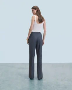 FROM FUTURE Pantaloni Larghi Tailoring GrayStripes Best Sale