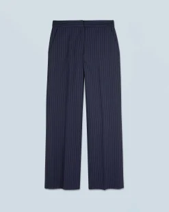FROM FUTURE Pantaloni Larghi Tailoring NavyStripes Online