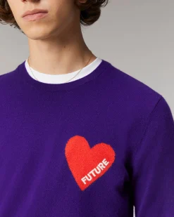 FROM FUTURE Pull Girocollo con cuore Grigioericascuro Store