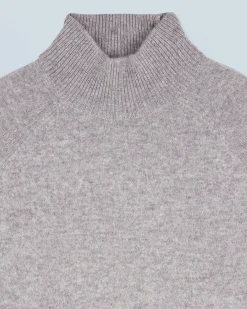FROM FUTURE Pullover Collo alto Bande Maniche multicolori Leggero Grigioericascuro Outlet