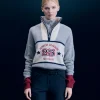 FROM FUTURE Pullover Collo alto con Zip Grigioericascuro Cheap