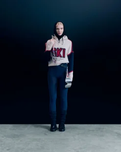 FROM FUTURE Pullover Collo alto con Zip Sabbiadeldeserto New