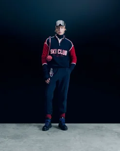 FROM FUTURE Pullover Collo alto con Zip Sci Club MarinaMilitare Clearance