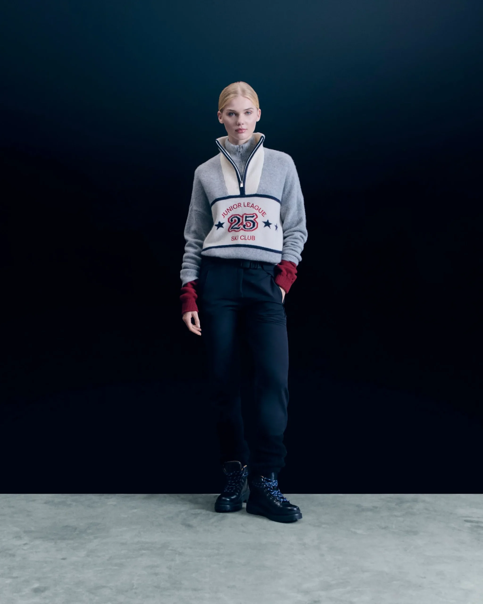 FROM FUTURE Pullover Collo alto con Zip Grigioericascuro Cheap