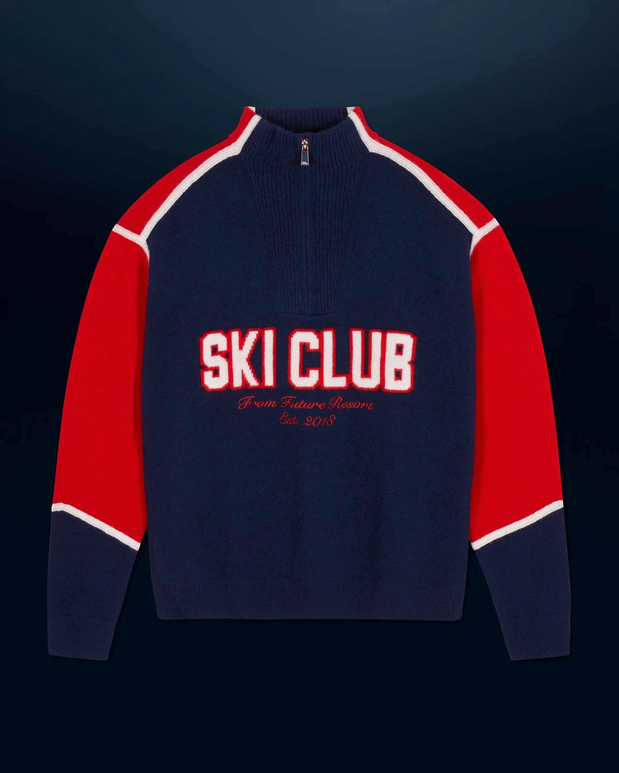 FROM FUTURE Pullover Collo alto con Zip Sci Club MarinaMilitare Clearance